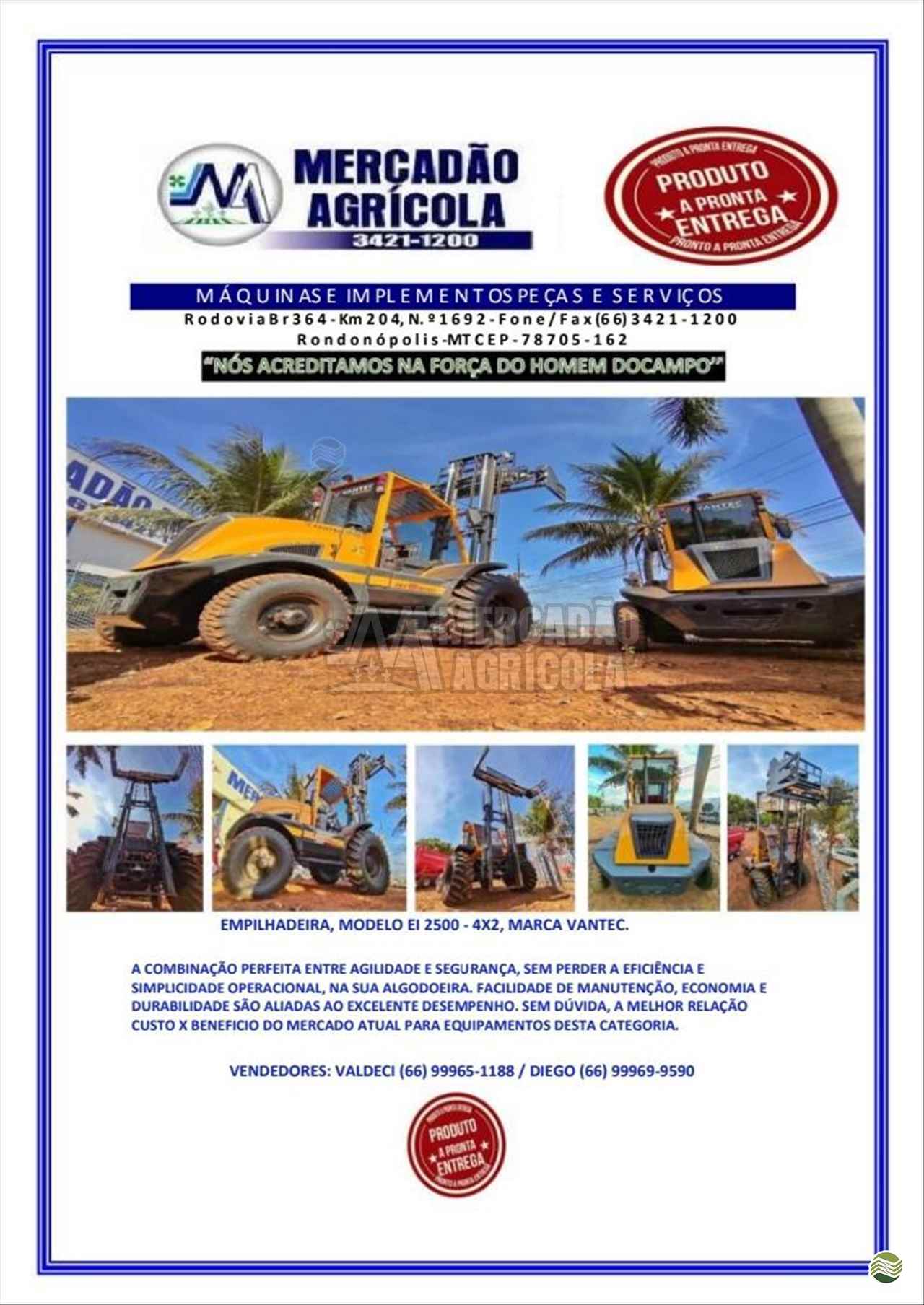 EMPILHADEIRA VANTEC EI4000  Mercadão Agrícola MT RONDONOPOLIS MATO GROSSO MT